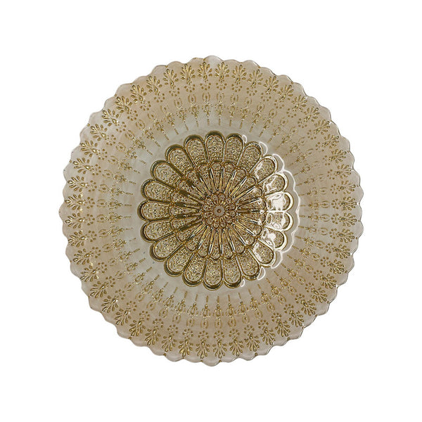 HOME Plato decorativo dorado