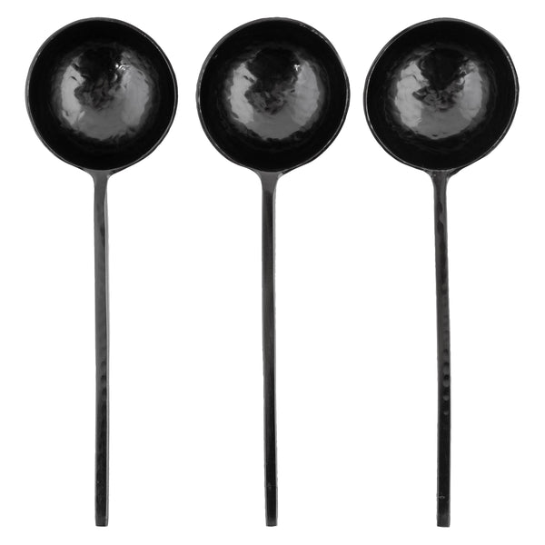 HOME Cucharas negras de metal