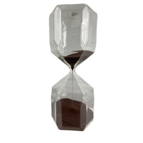 HOME Reloj  de Arena Chestnut    Clear