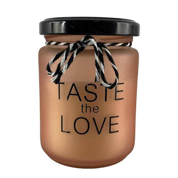 HOME Vela Frasco de Vidrio Love