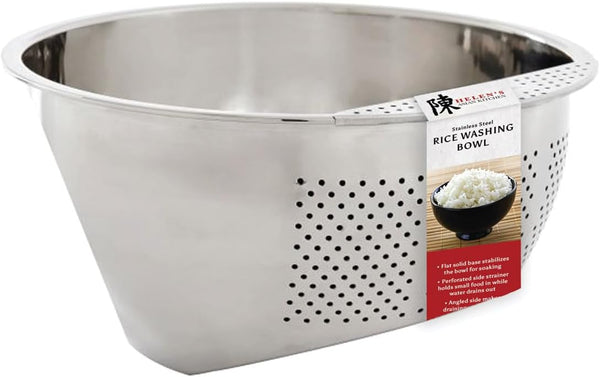 HOME Bowl de Acero Inoxidable con colador