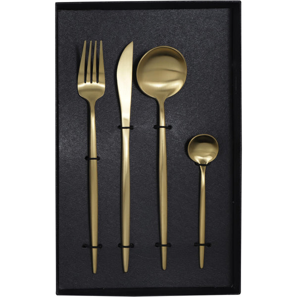 HOME Juego cubiertos p/mesa acero inox