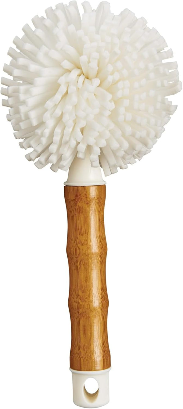 HOME Cepillo para lavar Cristaleria con mango de bamboo