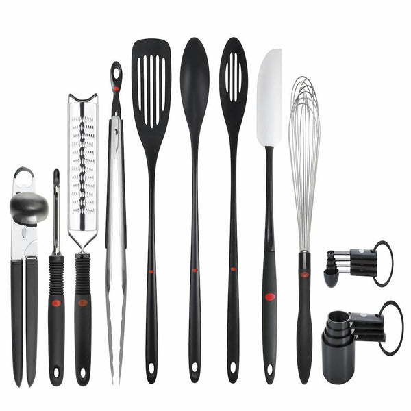 HOME Juego de Utensilios y herramientas de Cocina de Acero Inoxidable   17 piezas Oxo