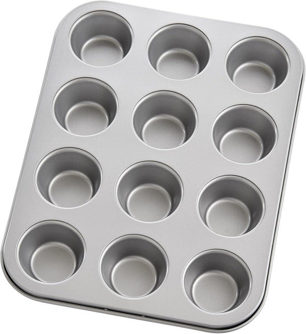 HOME Molde de Acero para hornear Mini muffin  12 cups