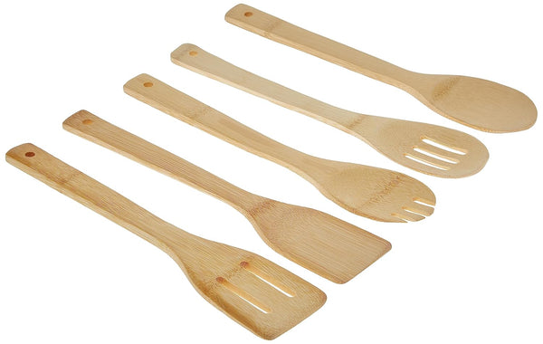 HOME Set de utencilios de cocina bamboo
