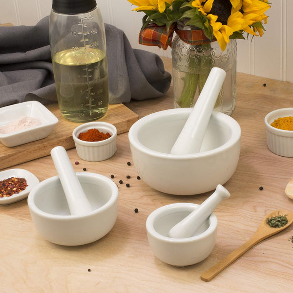 HOME Set  de Morteros de porcelana  3 piezas