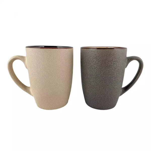 HOME Taza ceramica beige/cafe